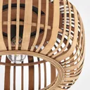 Lindby Canyana ceiling light, rattan, natural