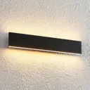 Lindby Ignazia LED wall light, 47 cm, black