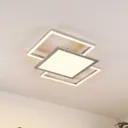 Lucande Ciaran LED ceiling lamp, squares