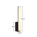 Lucande Lisana LED wall light, IP44, vertical