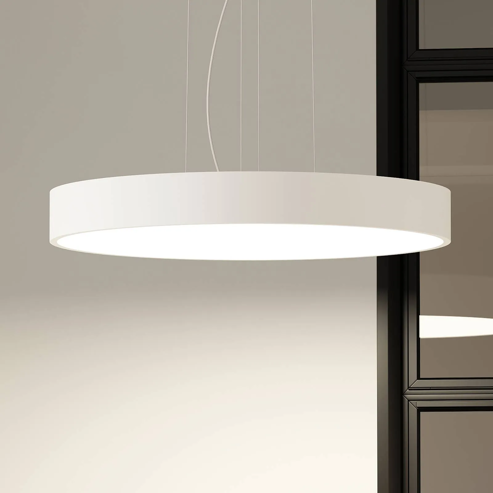 Arcchio Noabelle LED hanging lamp, white, 80 cm