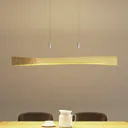 Lindby Beazina LED hanging light, gold