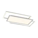 Lucande Ciaran LED ceiling lamp, rectangles, CCT