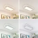 Lucande Ciaran LED ceiling lamp, rectangles, CCT