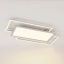 Lucande Ciaran LED ceiling lamp, rectangles, CCT