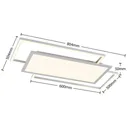 Lucande Ciaran LED ceiling lamp, rectangles, CCT