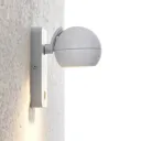 Arcchio Renko wall spotlight, 1-bulb, white