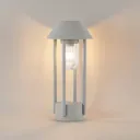 Lucande Olinum pillar light, silver grey