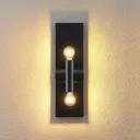 Lindby Bordum wall light, 2-bulb