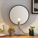 Lucande Lumani wall light with mirror, black