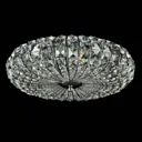 Broche ceiling light with crystals, Ø 40 cm