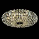 Broche ceiling light with crystals, Ø 40 cm