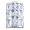 Gelid wall light with crystal glass discs