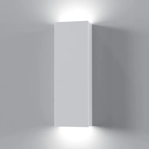 Parma wall light, plaster, 7 x 22 cm