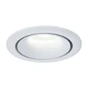 Yin recessed spotlight, aluminium frame in white