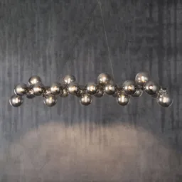 Dallas hanging light, chrome