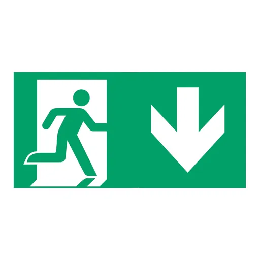 Type A emergency exit sign for C-LUX Standard