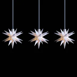 Baby star indoor LED string lights 3-bulb white