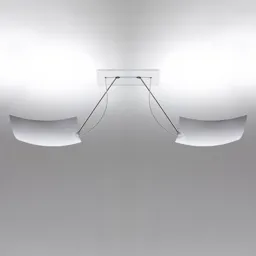 Ingo Maurer 2x18x18 LED ceiling light, 2-bulb