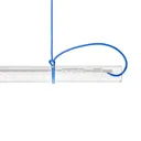 Ingo Maurer Tubular LED hanging light, white/blue