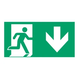 Type A emergency exit sign for L-LUX Standard Eco