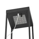 Lucande Lynzy LED solar light, black, 58.3 cm