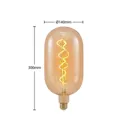 Lucande LED bulb E27 T140 4W 2,200K dimmable amber