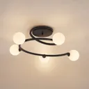 Lucande Chenoa ceiling light, spiral shape
