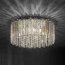 Lucande Limana crystal ceiling light, 50 cm