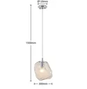 Lucande Valina hanging light made of glass, 1-bulb