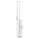 Lindby Seet pendant lamp, single-circuit, white