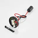 Lucande Jorna hanging light, one-bulb, red cable