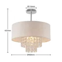 Lindby Estera ceiling light hanging elements white