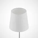 Lindby Leza table lamp chrome, lampshade white