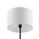 Lindby Aovan floor lamp with shelf and USB, black