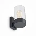 Arcchio Liljana outdoor wall light, black, IP65