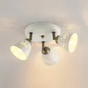 Lindby Sanrike downlight, three-bulb