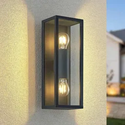 Lindby Peldar outdoor wall light, two-bulb