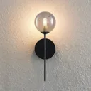 Lucande Wynona wall light, one-bulb black