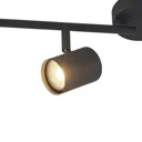 ELC Binola LED spotlight, four-bulb