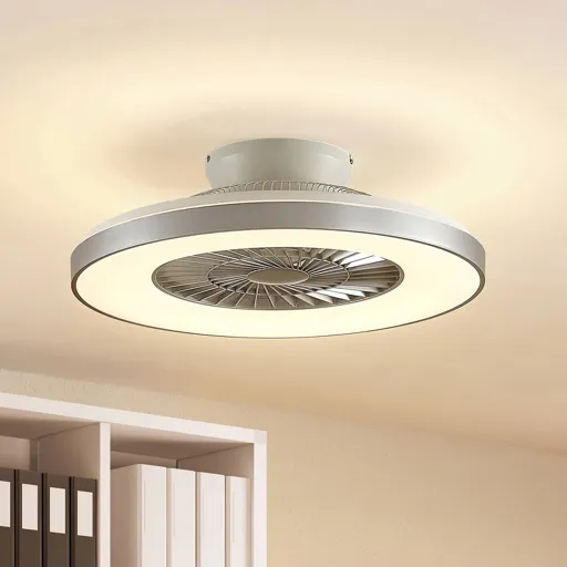 Starluna Orligo LED ceiling fan, silver