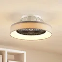Starluna Circuma LED ceiling fan, grey