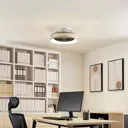 Starluna Circuma LED ceiling fan, grey
