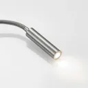 Lucande Anaella LED wall light, nickel, 47 cm