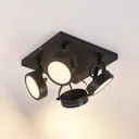 Lindby Omila LED ceiling spotlight, four-bulb