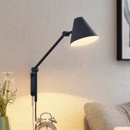 Lucande Phina wall light, extendable 50.7 cm