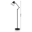 Lucande Phina floor lamp black, height-adjustable