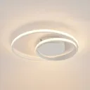 Lindby Emisua LED ceiling lamp CCT dimmable white
