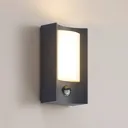 Lindby Olega LED outdoor wall light, sensor