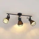 Lindby Yusei spotlight, three-bulb, long